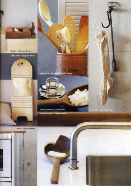 Page on the theme - old things in a modern interior. Photo Gvido Kajons