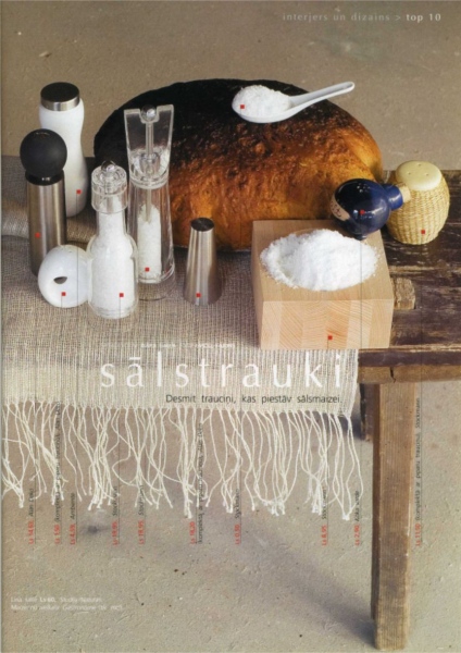 Style for page&nbsp;on the&nbsp;theme - Salt&nbsp;Cellars and shakers. Photo Gvido Kajons