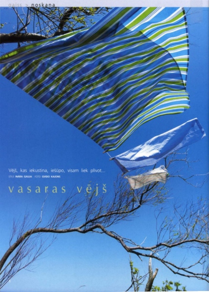 Style for page&nbsp;on the&nbsp;theme -&nbsp;Flying in the wind. Photo Gvido Kajons